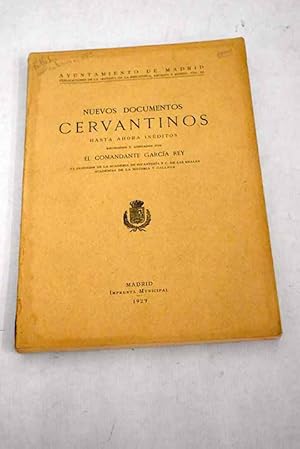 Bild des Verkufers fr Nuevos documentos cervantinos hasta ahora inditos zum Verkauf von Alcan Libros