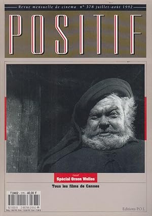 Image du vendeur pour Positif. - Revue Mensuelle de Cinma - N 378 - Spcial Orson Welles. mis en vente par PRISCA