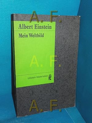 Image du vendeur pour Mein Weltbild (Ullstein-Buch , 35024 : Ullstein-Materialien) Albert Einstein. Hrsg. von Carl Seelig / mis en vente par Antiquarische Fundgrube e.U.