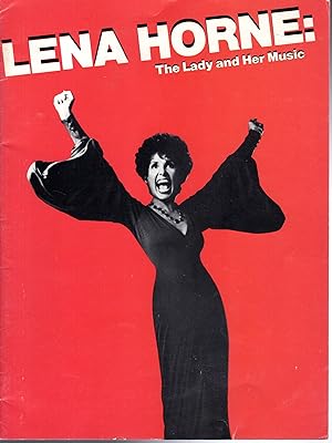 Imagen del vendedor de PROGRAM: Lena Horne: The Lady and Her Music a la venta por Dorley House Books, Inc.