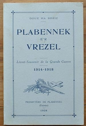 Plabennek e'r vrezel - Livret-souvenir de la grande guerre 1914-1918