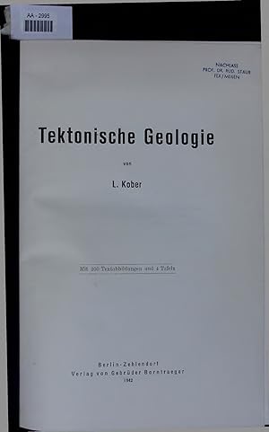 Bild des Verkufers fr Tektonische Geologie. zum Verkauf von Antiquariat Bookfarm