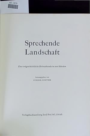 Seller image for Sprechende Landschaft. Eine erdgeschichtliche Heimatkunde in zwei Bnden AD-0079 for sale by Antiquariat Bookfarm