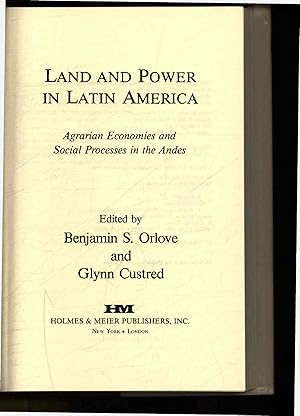Seller image for Land and Power in Latin America. Agrarian Economies and Social Processes in the Andes for sale by Antiquariat Bookfarm