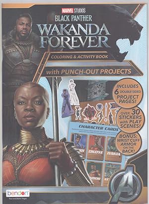 Immagine del venditore per BLACK PANTHER WAKANDA FOREVER Coloring & Activity Book with Punch-Out Projects venduto da The Avocado Pit