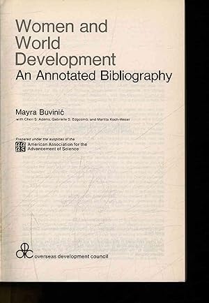 Seller image for Women and World Development. An Annotated Bibliography. for sale by Antiquariat Bookfarm