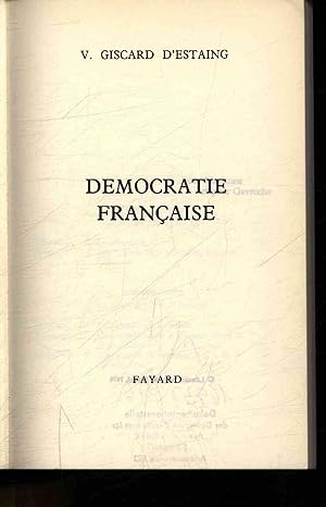 Seller image for Democratie Francaise. for sale by Antiquariat Bookfarm