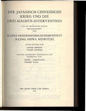 Seller image for Der Japanisch-Chinesische Krieg und die Drei-Mchte-Intervention. for sale by Antiquariat Bookfarm