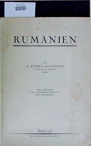 Bild des Verkufers fr RUMNIEN. AD-0213 zum Verkauf von Antiquariat Bookfarm