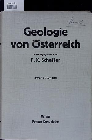 Seller image for Geologie von sterreich. AA-2810. Zweite Auflaae for sale by Antiquariat Bookfarm