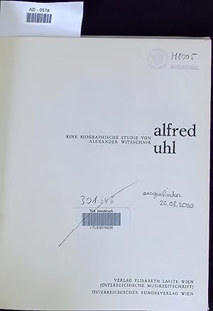 Seller image for alfred uhl. AD-0578 for sale by Antiquariat Bookfarm