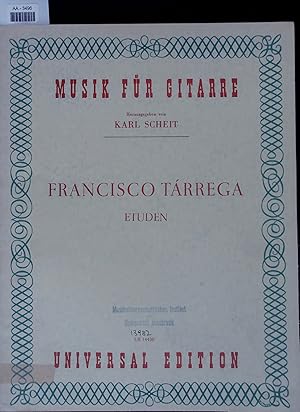 Imagen del vendedor de Etuden. AA-3496. Music fur Gitarre, Karl Scheit a la venta por Antiquariat Bookfarm