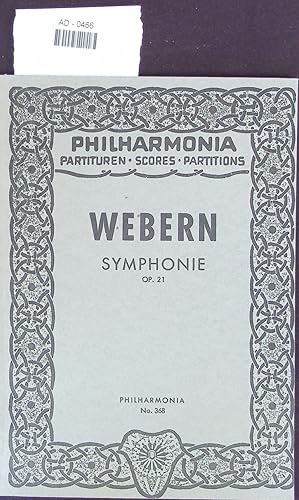 Bild des Verkufers fr Webern Symphonie Op. 21. AD-0466 zum Verkauf von Antiquariat Bookfarm