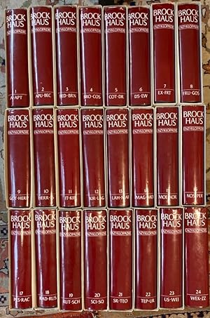 Brockhaus Enzyklopädie in vierundzwanzig (24) Bänden, komplett.