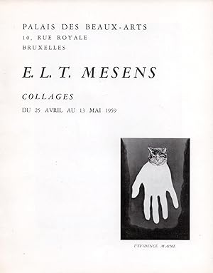 Imagen del vendedor de E.L.T. Mesens. Collages. a la venta por Librairie Jean-Yves Lacroix
