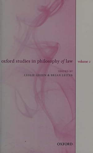 Imagen del vendedor de Oxford Studies in Philosophy of Law: Volume 2 a la venta por Giant Giant