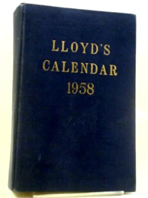 Seller image for Lloyd's Calendar 1958 for sale by World of Rare Books