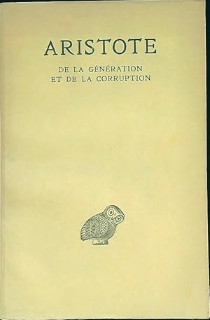 Seller image for Aristote de la generation et de la corruption for sale by Miliardi di Parole