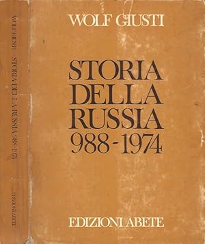 Bild des Verkufers fr Storia della Russia 988-1974 zum Verkauf von Biblioteca di Babele
