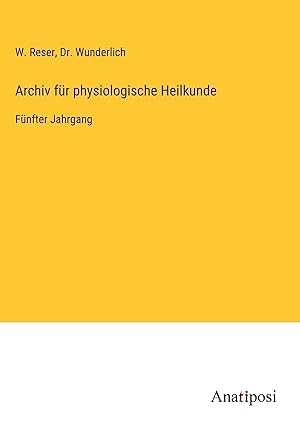 Bild des Verkufers fr Archiv fr physiologische Heilkunde zum Verkauf von moluna