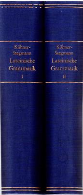Ausführliche Grammatik der lateinischen Sprache - Satzlehre erster und zweiter Teil 1 + 2 (2 Bände)