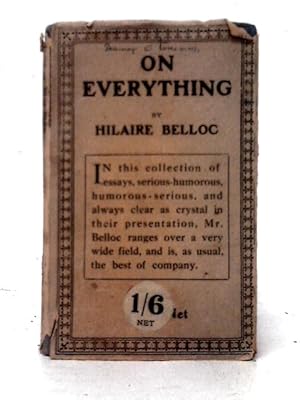 Seller image for On Everything for sale by World of Rare Books