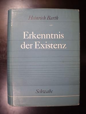 Bild des Verkufers fr Erkenntnis der Existenz. Grundlinien einer philosophischen Systematik zum Verkauf von Buchfink Das fahrende Antiquariat