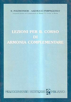 Lezioni per il corso di armonia complementare