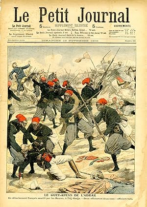 "LE PETIT JOURNAL N°835 du 18/11/1906" LE GUET-APENS DE L'ADRAR : Un détachement français assaill...