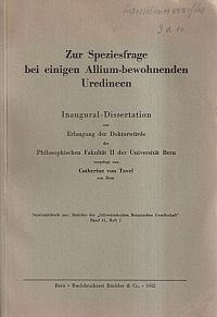 Seller image for Zur Speziesfrage bei einigen Allium-bewohnenden Uredineen. for sale by Bcher Eule