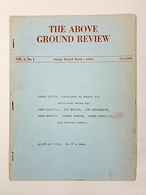 Seller image for The Above Ground Review Vol. 1, No. 1 Nov. 1968 for sale by Old New York Book Shop, ABAA