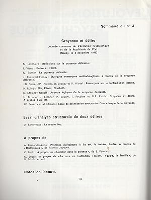 Seller image for L'volution Psychiatrique. - Tome 46 - Fascicule 2 - Avril/Juin 1981. - La Psychiatrie en Isral. for sale by PRISCA