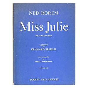 Seller image for Miss Julie Opera in Two Acts for sale by Better Read Than Dead