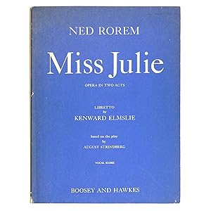 Seller image for Miss Julie Opera in Two Acts for sale by Better Read Than Dead