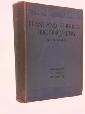 Bild des Verkufers fr Plane and spherical trigonometry,: With tables zum Verkauf von ThriftBooksVintage