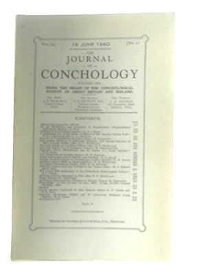 Seller image for The Journal of Conchology, Vol. 24, No. 11 for sale by World of Rare Books