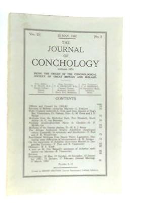 Seller image for The Journal of Conchology, Vol. 25, No. 2 for sale by World of Rare Books