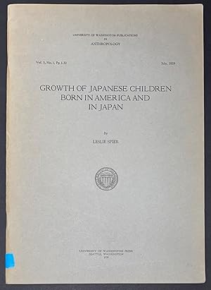 Growth of Japanese children born in America and in Japan