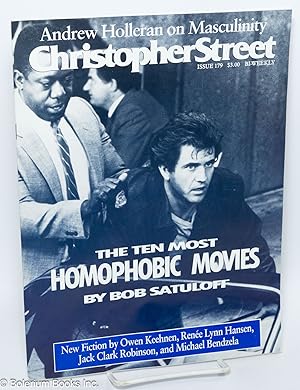 Seller image for Christopher Street: vol. 14, #23, [states #19] May 25, 1992, whole #179; The Ten Most Homophobic Movies for sale by Bolerium Books Inc.