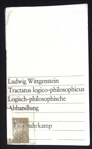 Bild des Verkäufers für Tractatus logico-philosophicus : Logisch-philosophische Abhandlung. (Nr. 12) Edition Suhrkamp zum Verkauf von books4less (Versandantiquariat Petra Gros GmbH & Co. KG)