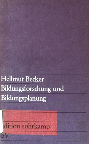 Image du vendeur pour Bildungsforschung und Bildungsplanung (Nr. 483) Edition Suhrkamp mis en vente par books4less (Versandantiquariat Petra Gros GmbH & Co. KG)