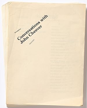 Seller image for [Page Proofs]: Conversations with John Cheever for sale by Between the Covers-Rare Books, Inc. ABAA