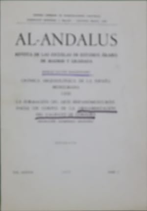 Imagen del vendedor de Al-Andalus. Revista de las escuelas de estudios rabes de Madrid y Granada (vol. XXXVIII) Fasc. 1 a la venta por Librera Alonso Quijano