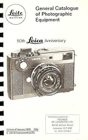 Leitz : General Catalogue Of Photographic Equipmrnt : 50th. Leica Anniversary :