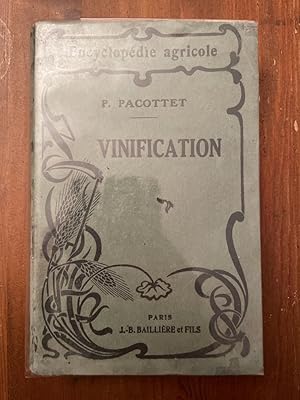 Bild des Verkufers fr Vinification zum Verkauf von Librairie des Possibles