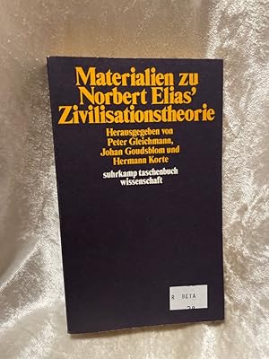 Image du vendeur pour Materialien zu Norbert Elias' Zivilisationstheorie. mis en vente par Antiquariat Jochen Mohr -Books and Mohr-