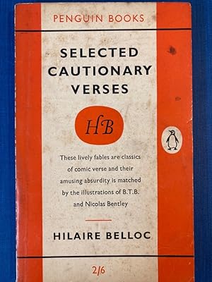 Seller image for Selected Cautionary Verses. for sale by Plurabelle Books Ltd