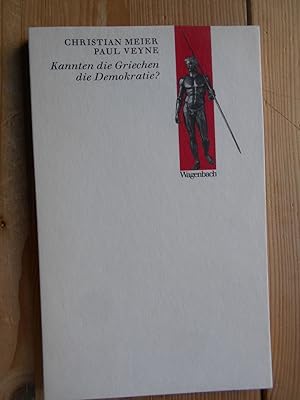 Seller image for Kannten die Griechen die Demokratie? : 2 Studien. / Kleine kulturwissenschaftliche Bibliothek ; 2 for sale by Antiquariat Rohde