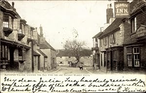 Ansichtskarte / Postkarte Alfriston East Sussex England, Dorf, Old Star Inn, Ancient Market Cross