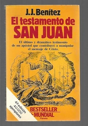 Imagen del vendedor de TESTAMENTO DE SAN JUAN - EL a la venta por Desvn del Libro / Desvan del Libro, SL